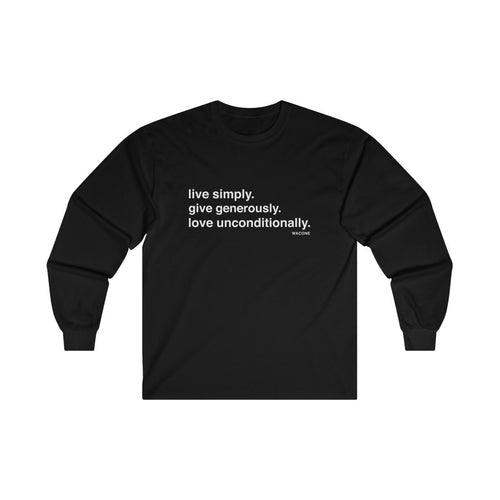 Live. Give. Love. Ultra Cotton Long Sleeve Tee (20 Meals)