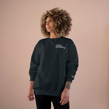 Load image into Gallery viewer, Small Logo | Live. Give. Love. Premium Champion Sweatshirt (24 meals)