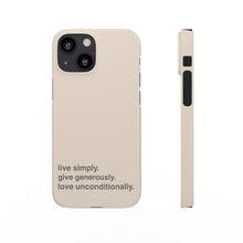 Load image into Gallery viewer, Live. Give. Love. Snap Cases (16 Meals)