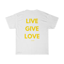 Load image into Gallery viewer, Live. Give. Love. Unisex Heavy Cotton Tee (20 Meals)