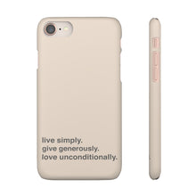 Load image into Gallery viewer, Live. Give. Love. Snap Cases (16 Meals)