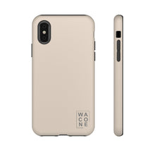 Load image into Gallery viewer, WACONE Logo (sand) Tough Cases