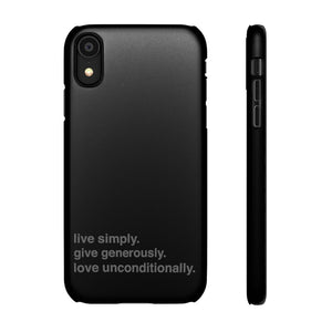 Live. Give. Love. Snap Cases (16 Meals)